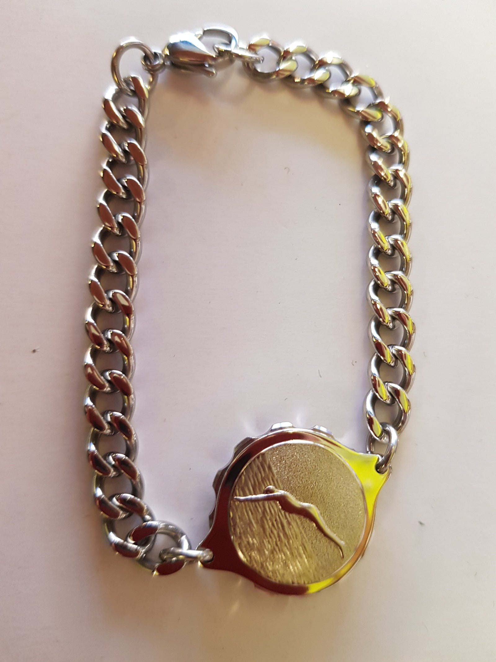 235 163 LADIES STAINLESS STEEL DIVER BRACELET - NEW !