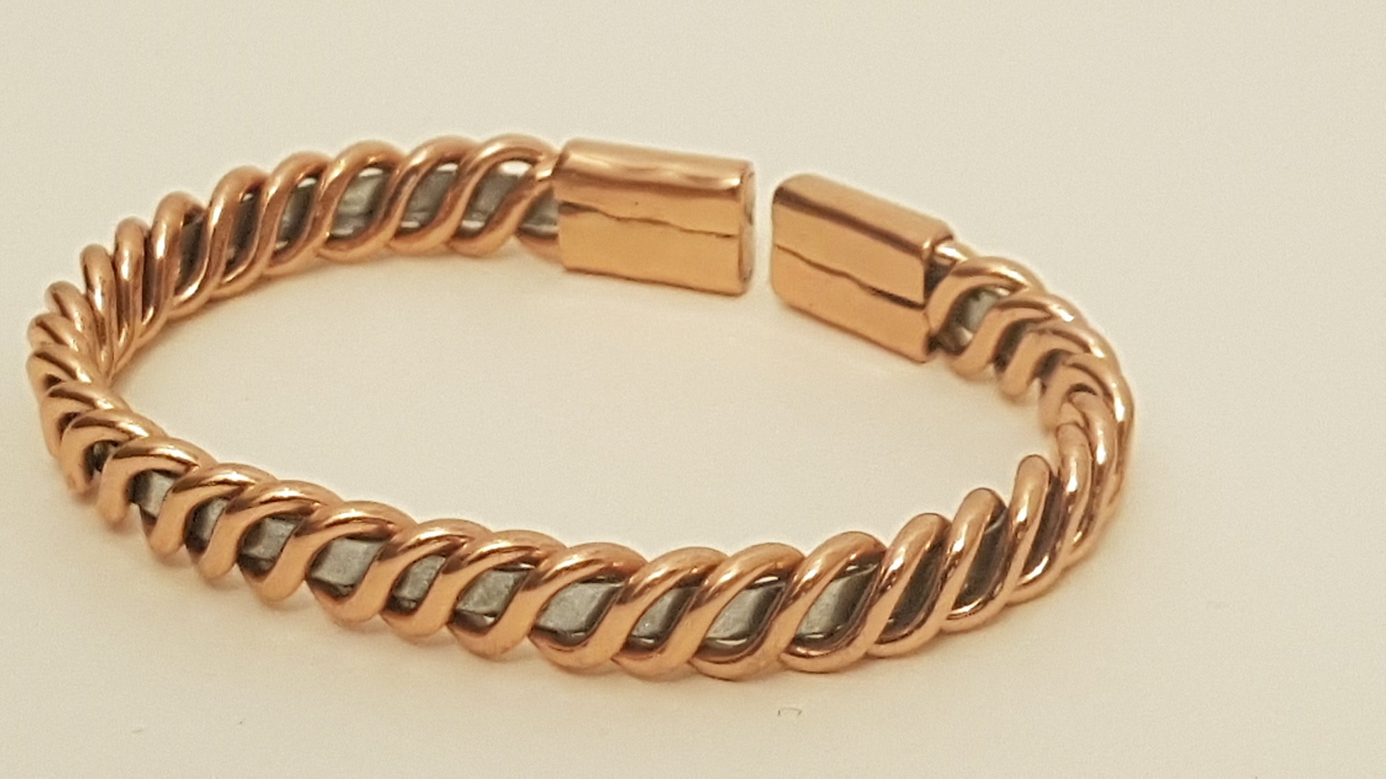 905/Cz1 - Zinc Weave Copper Bangle
