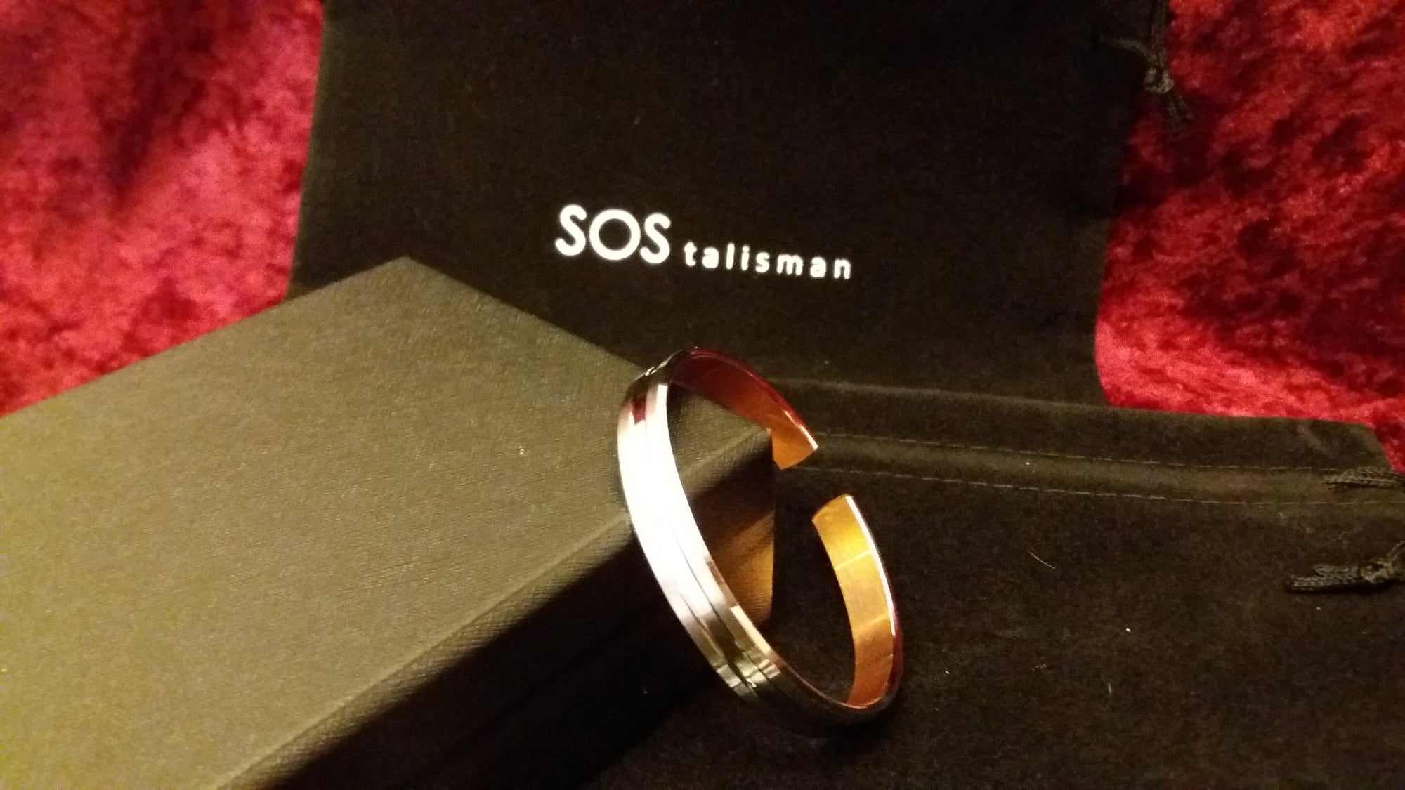 Copper Bangle - Rhodium Plated - Code 913