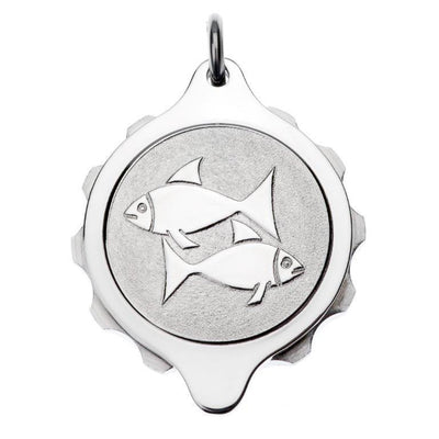 Stainless Steel Plated Zodiac Pendant and Chain