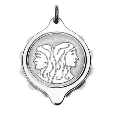 Stainless Steel Plated Zodiac Pendant and Chain