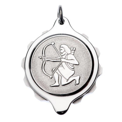 Stainless Steel Plated Zodiac Pendant and Chain