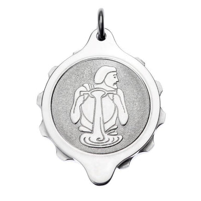 Stainless Steel Plated Zodiac Pendant and Chain