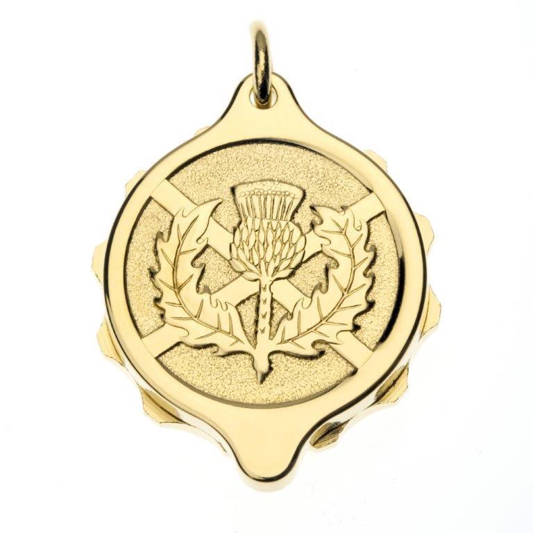 Gold Plated Scottish Thistle