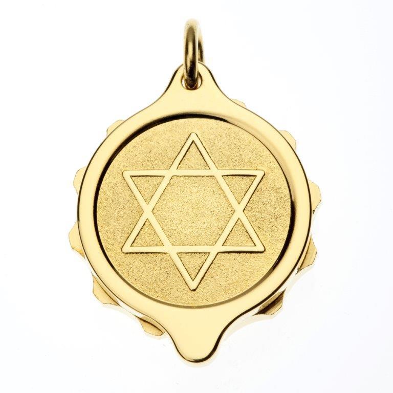 Gold Plated Star of David Pendant and Chain