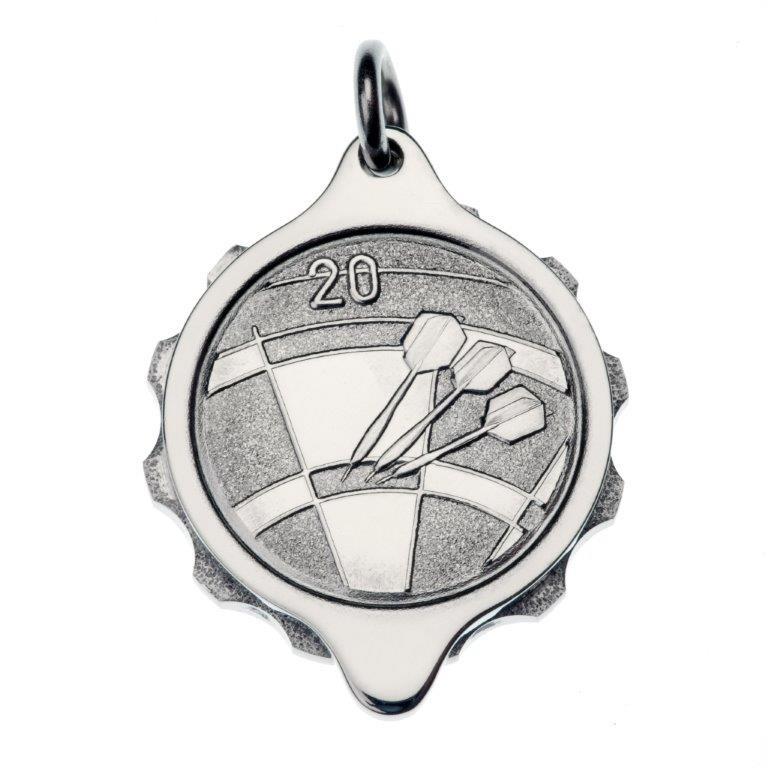 Stainless Steel Darts Pendant and Chain - Medical ID Jewellery