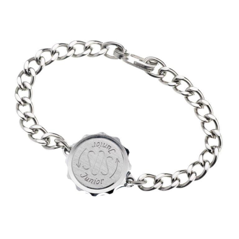 Chrome Plated Plain Junior Bracelet