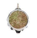 Chrome Plated (Coloured Pendant with chain) - Onyx