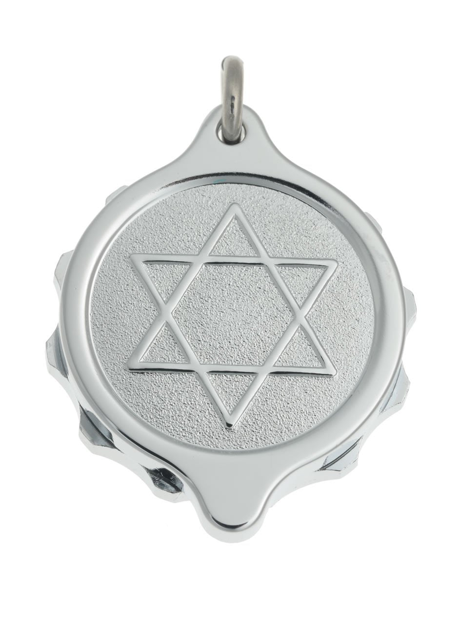 Chrome Plated Pendants - Star of David