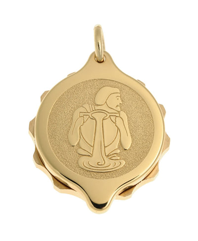 Gold Plated Zodiac Pendant and Chain