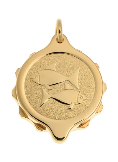 Gold Plated Zodiac Pendant and Chain