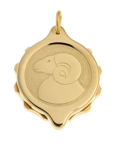 Gold Plated Zodiac Pendant and Chain