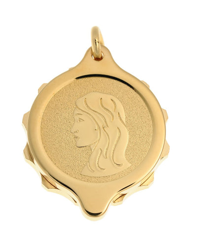 Gold Plated Zodiac Pendant and Chain
