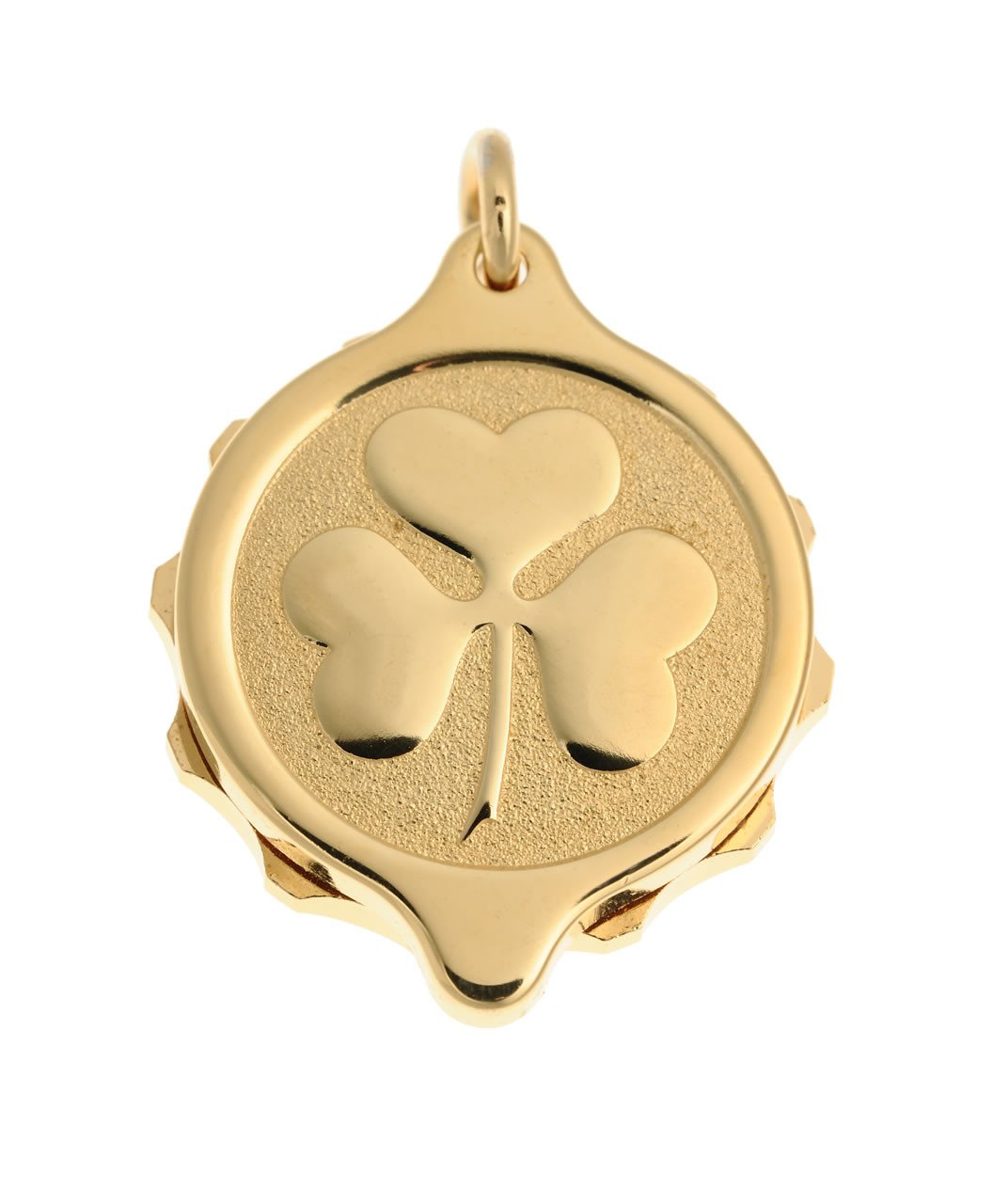 Gold Plated Shamrock Pendant and Chain
