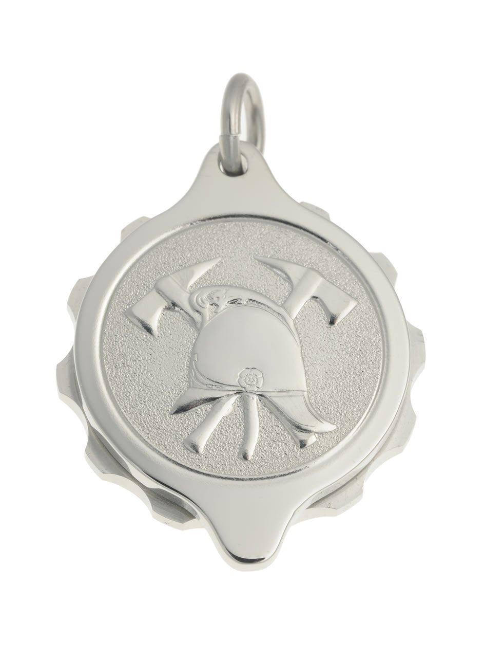 Stainless Steel Fire Brigade Pendant and Chain