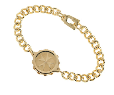 Gold Plated Bracelet with St John / Malta Cross
