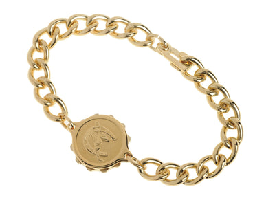 Gold Plated Bracelet & Horseshoe Capsule