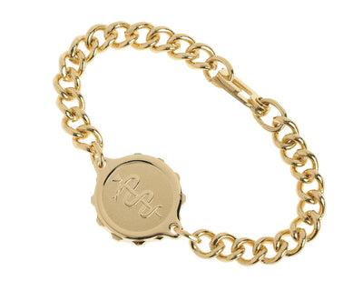 Gold Plated Snake & Staff Bracelet