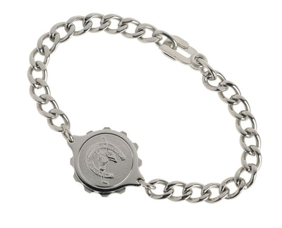Stainless Steel Bracelet & Horseshoe Capsule